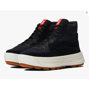 Sorel Black and White Ankle Boots